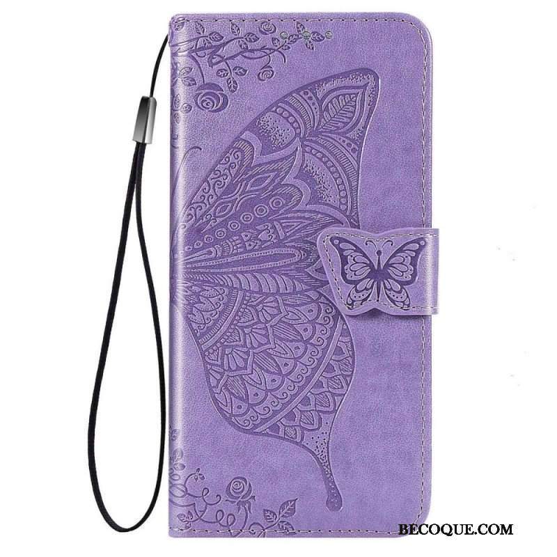 Etui Folio do Samsung Galaxy M53 5G Barokowy Motyl