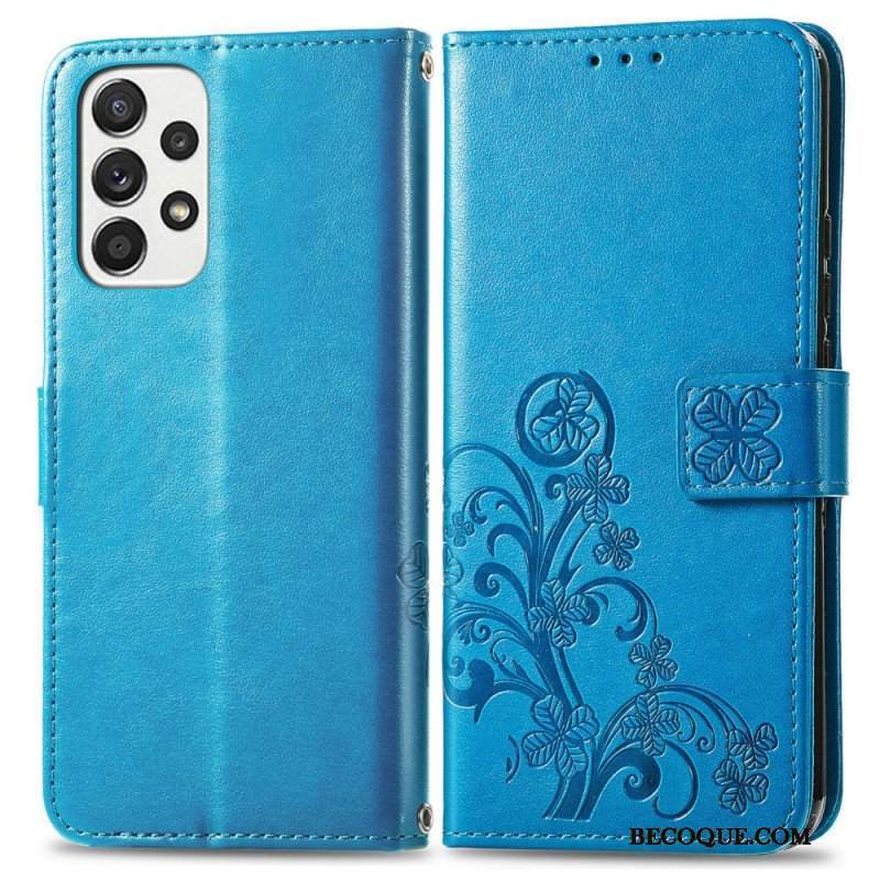 Etui Folio do Samsung Galaxy M53 5G Czterolistna Koniczyna