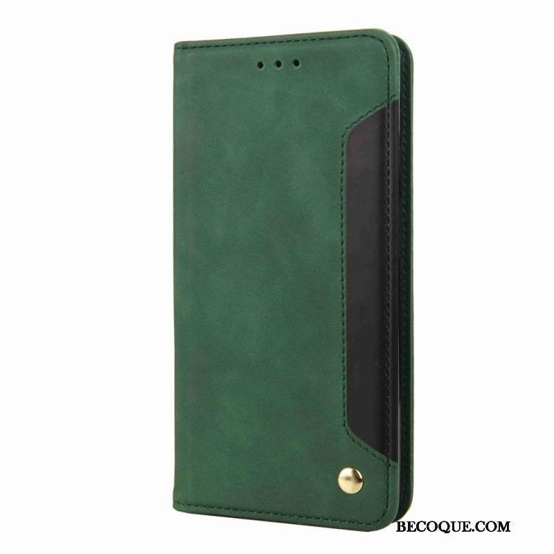 Etui Folio do Samsung Galaxy M53 5G Dwukolorowa Elegancja