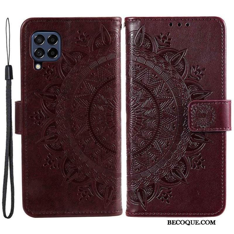 Etui Folio do Samsung Galaxy M53 5G Mandala Słońca