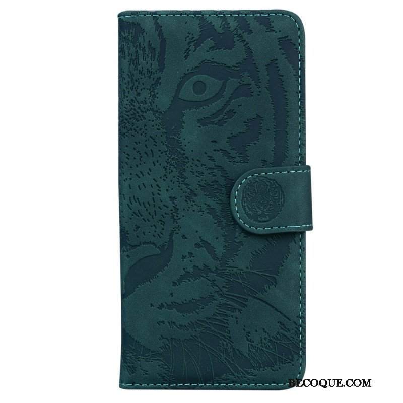 Etui Folio do Samsung Galaxy M53 5G Nadruk Tygrysa