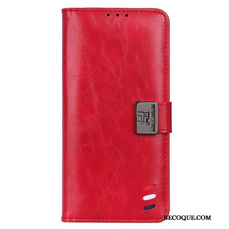 Etui Folio do Samsung Galaxy M53 5G Trójkolorowe Srebrne Zapięcie