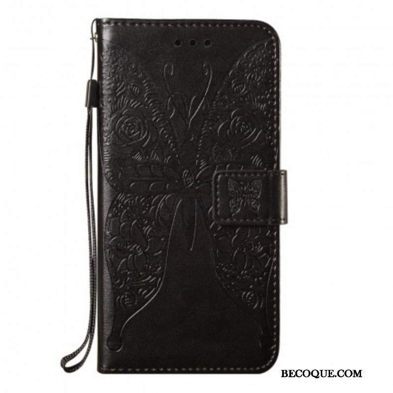 Etui Folio do Samsung Galaxy S21 5G Motyl Kwiatowy Wzór