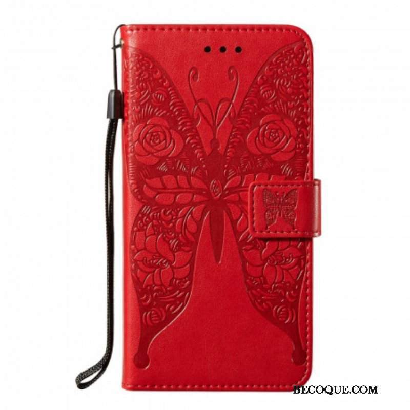 Etui Folio do Samsung Galaxy S21 5G Motyl Kwiatowy Wzór