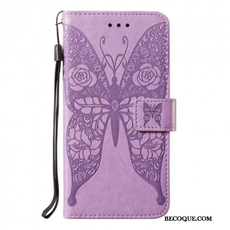 Etui Folio do Samsung Galaxy S21 5G Motyl Kwiatowy Wzór