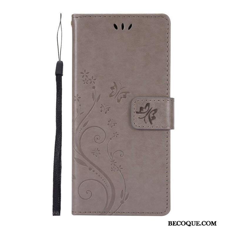 Etui Folio do Samsung Galaxy S21 5G Motyle Na Wietrze