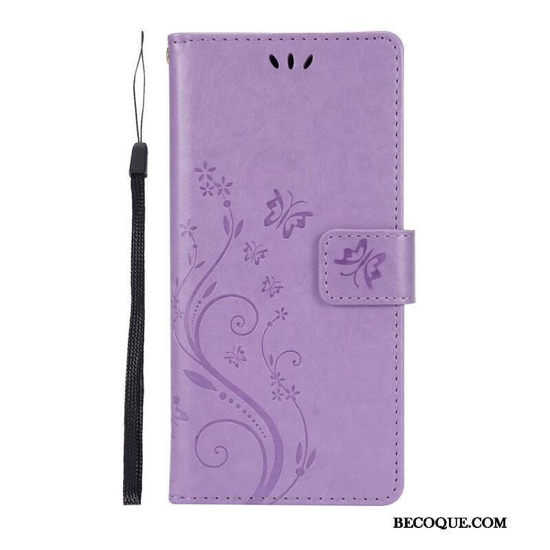 Etui Folio do Samsung Galaxy S21 5G Motyle Na Wietrze