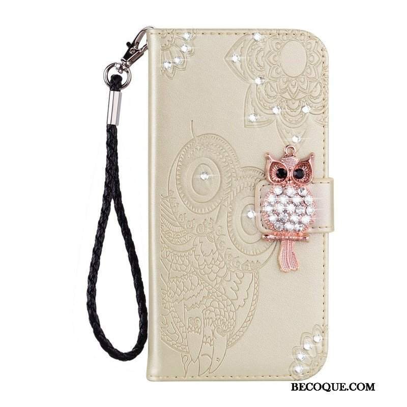 Etui Folio do Samsung Galaxy S21 5G Sowa Mandala I Urok