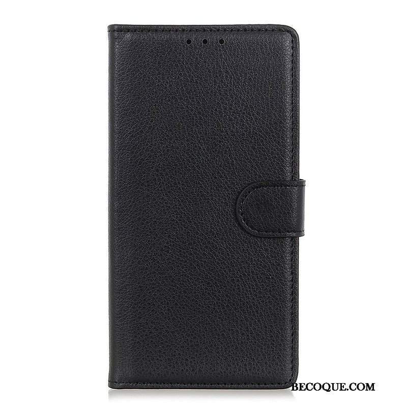 Etui Folio do Samsung Galaxy S21 5G Tradycyjna Sztuczna Skóra Liczi