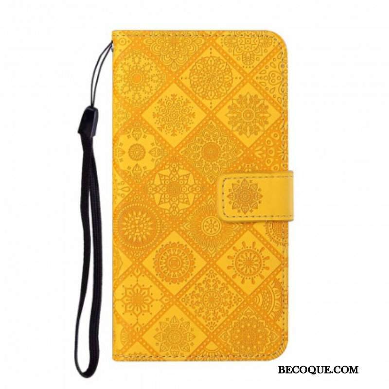 Etui Folio do Samsung Galaxy S21 5G Wzór Gobelinu