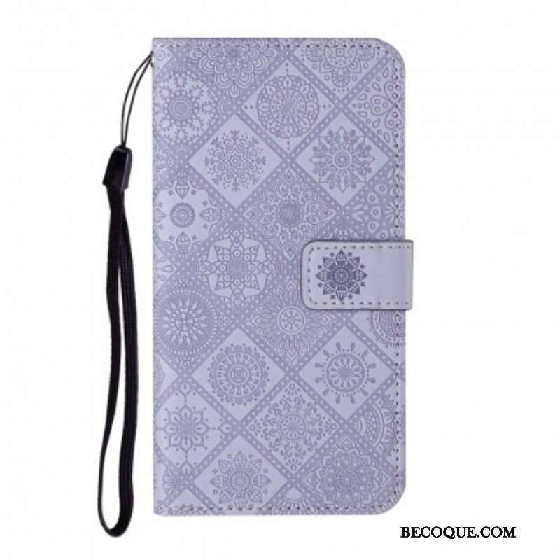 Etui Folio do Samsung Galaxy S21 5G Wzór Gobelinu