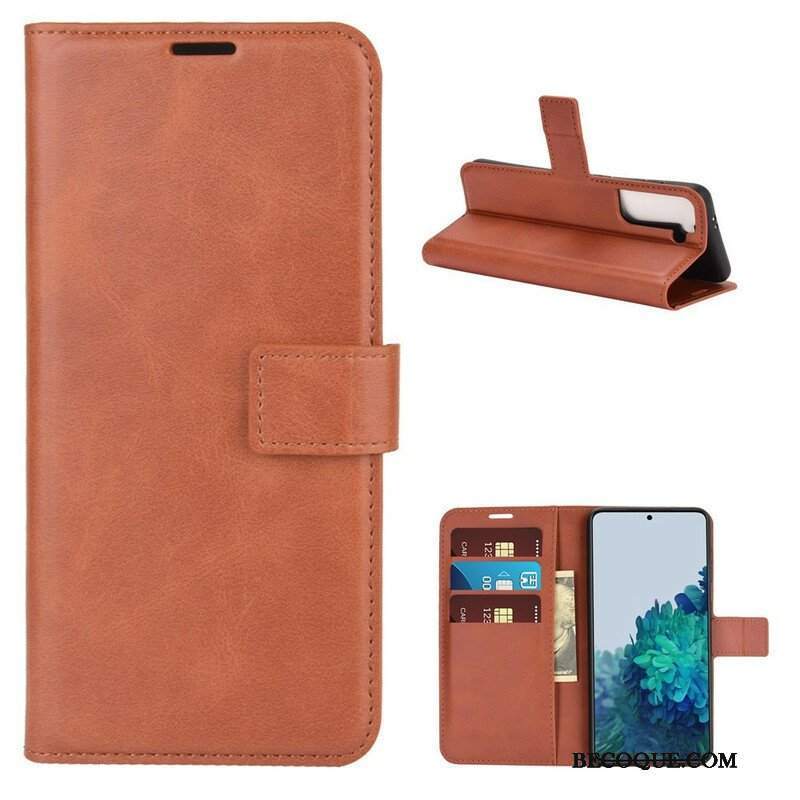 Etui Folio do Samsung Galaxy S21 5G Wąski Krój Ze Sztucznej Skóry