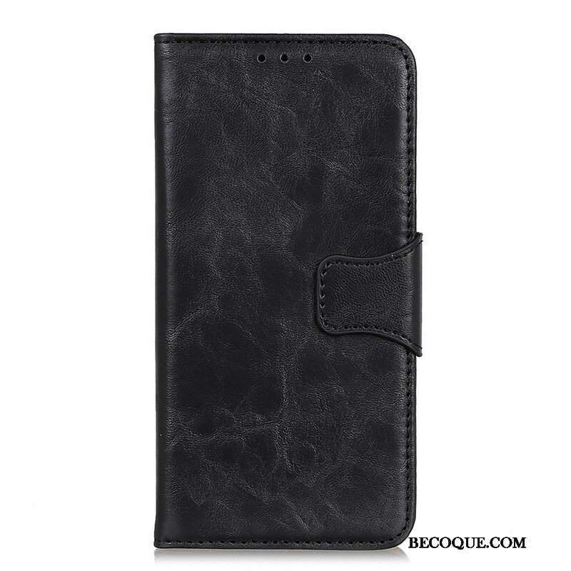 Etui Folio do Samsung Galaxy S21 FE Dwustronne Zapięcie Ze Skóry Dwoinowej