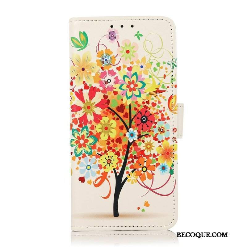 Etui Folio do Samsung Galaxy S21 FE Kwitnące Drzewo