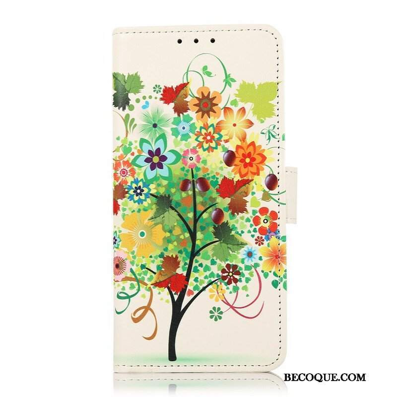 Etui Folio do Samsung Galaxy S21 FE Kwitnące Drzewo