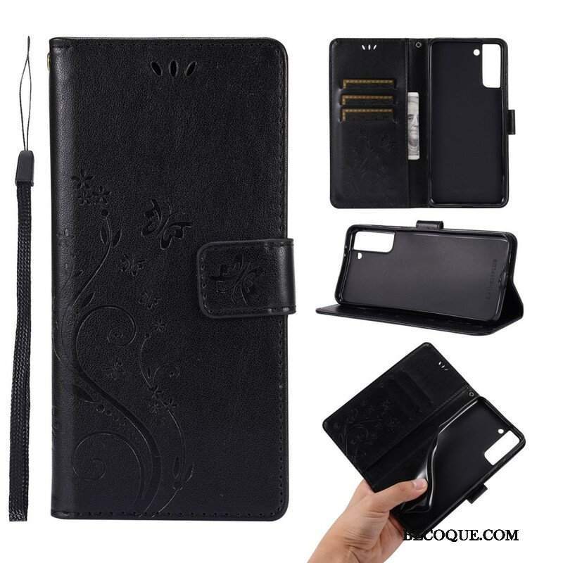 Etui Folio do Samsung Galaxy S21 Plus 5G Motyle Na Wietrze