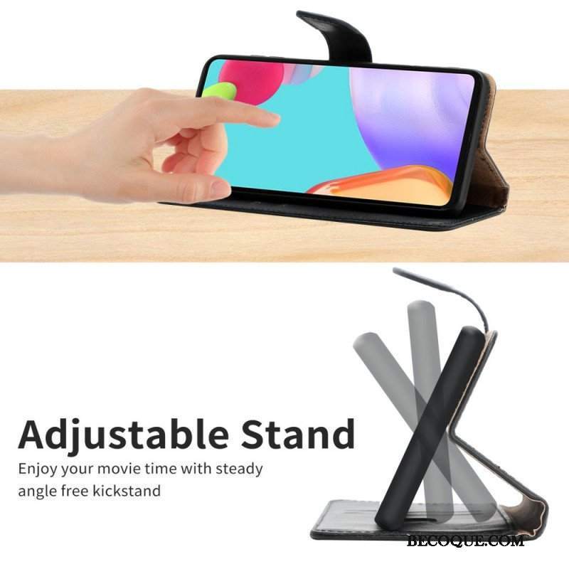 Etui Folio do Samsung Galaxy S21 Ultra 5G Prawdziwa Skóra Nappa