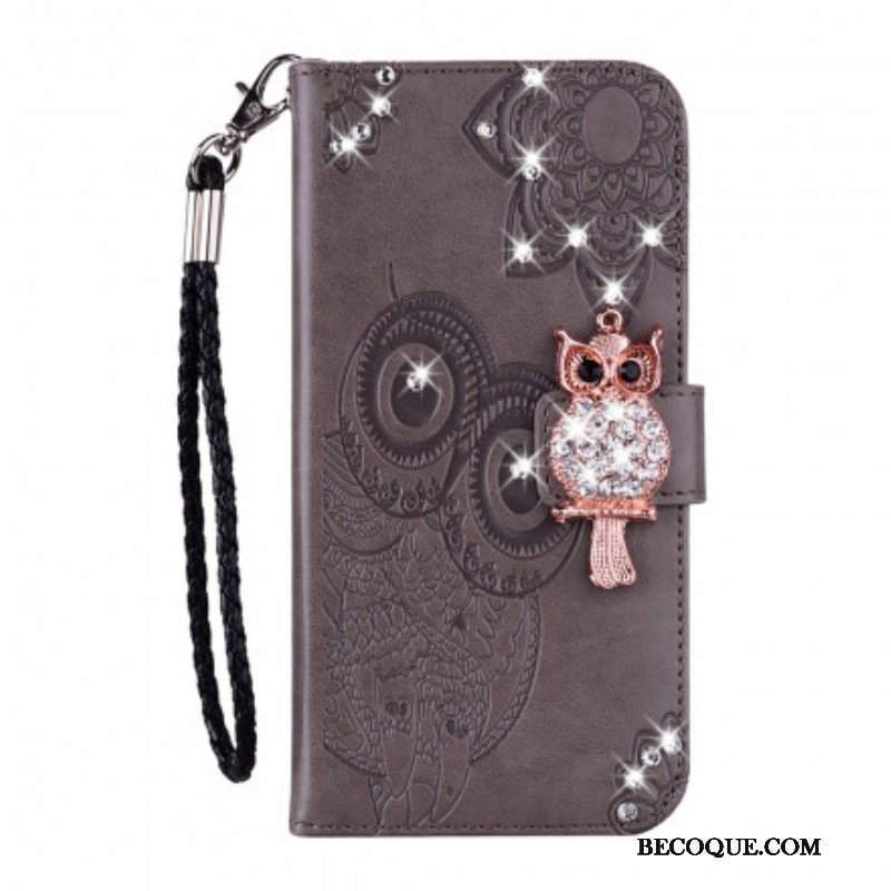 Etui Folio do Samsung Galaxy S21 Ultra 5G Sowa Mandala I Urok