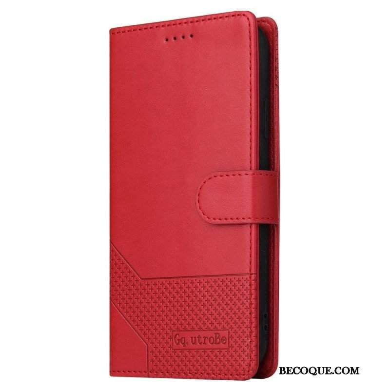 Etui Folio do Samsung Galaxy S22 5G Efekt Skóry Gq.utrobe