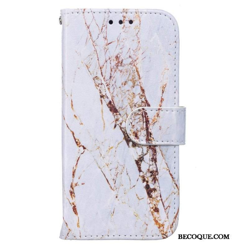 Etui Folio do Samsung Galaxy S22 5G Intensywny Marmur