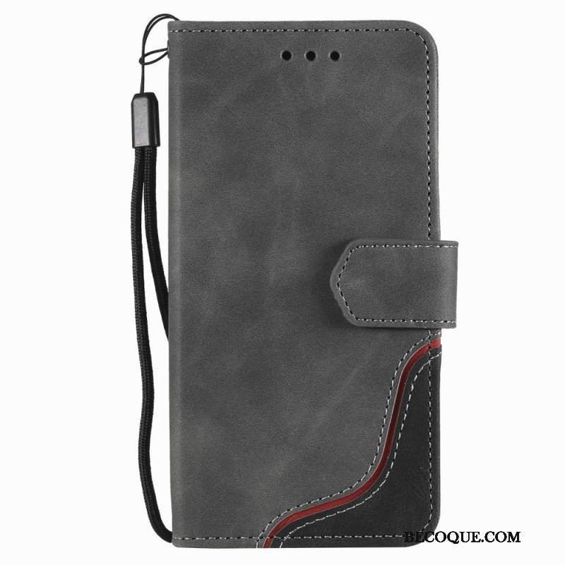 Etui Folio do Samsung Galaxy S22 Ultra 5G Fala W Dotyku Skóry