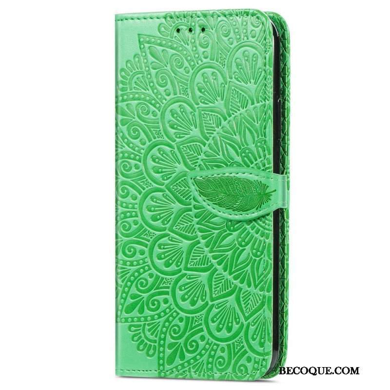 Etui Folio do Samsung Galaxy S22 Ultra 5G Plemienne Liście