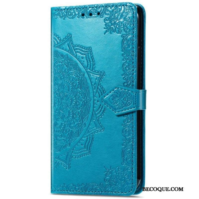 Etui Folio do Samsung Galaxy S22 Ultra 5G Średniowiecze Mandali