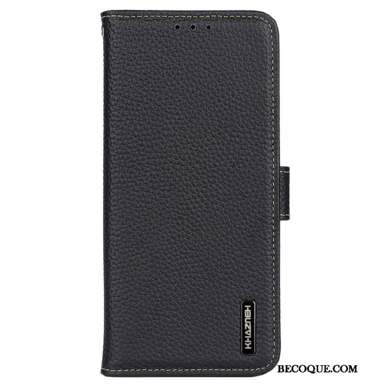 Etui Folio do Samsung Galaxy S23 5G Khazneh Skóra Liczi