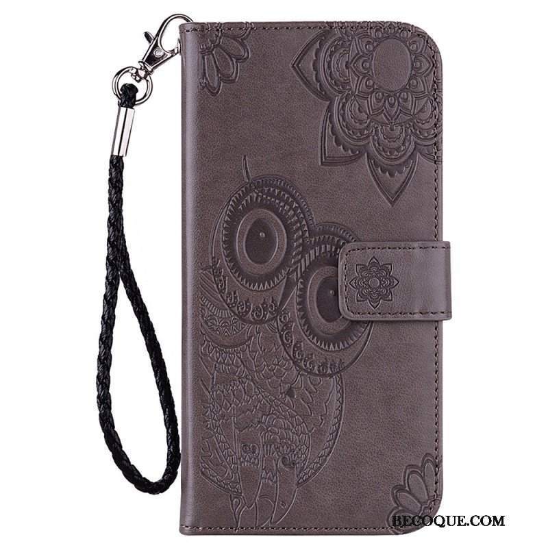 Etui Folio do Samsung Galaxy S23 5G Sowa Mandala I Smycz