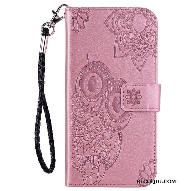 Etui Folio do Samsung Galaxy S23 5G Sowa Mandala I Smycz