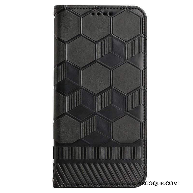 Etui Folio do Samsung Galaxy S23 5G Wzór Piłki Nożnej