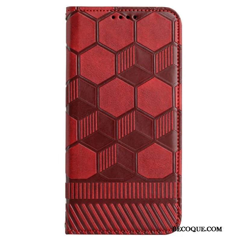 Etui Folio do Samsung Galaxy S23 5G Wzór Piłki Nożnej