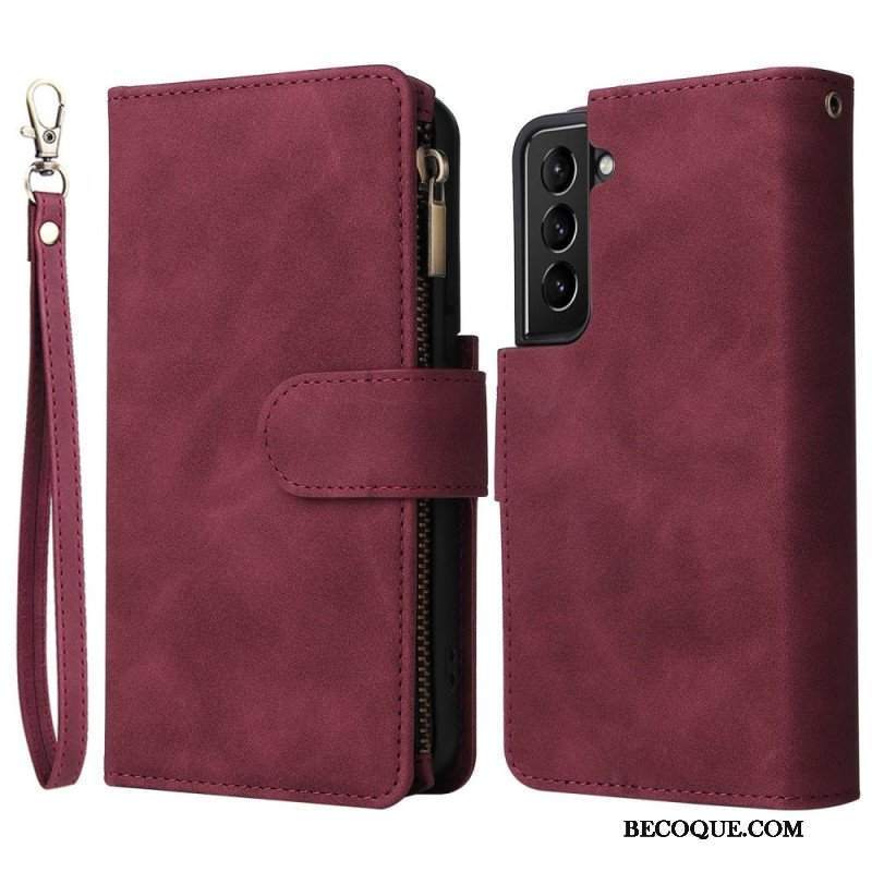 Etui Folio do Samsung Galaxy S23 5G Z Etui Na Zamek Błyskawiczny