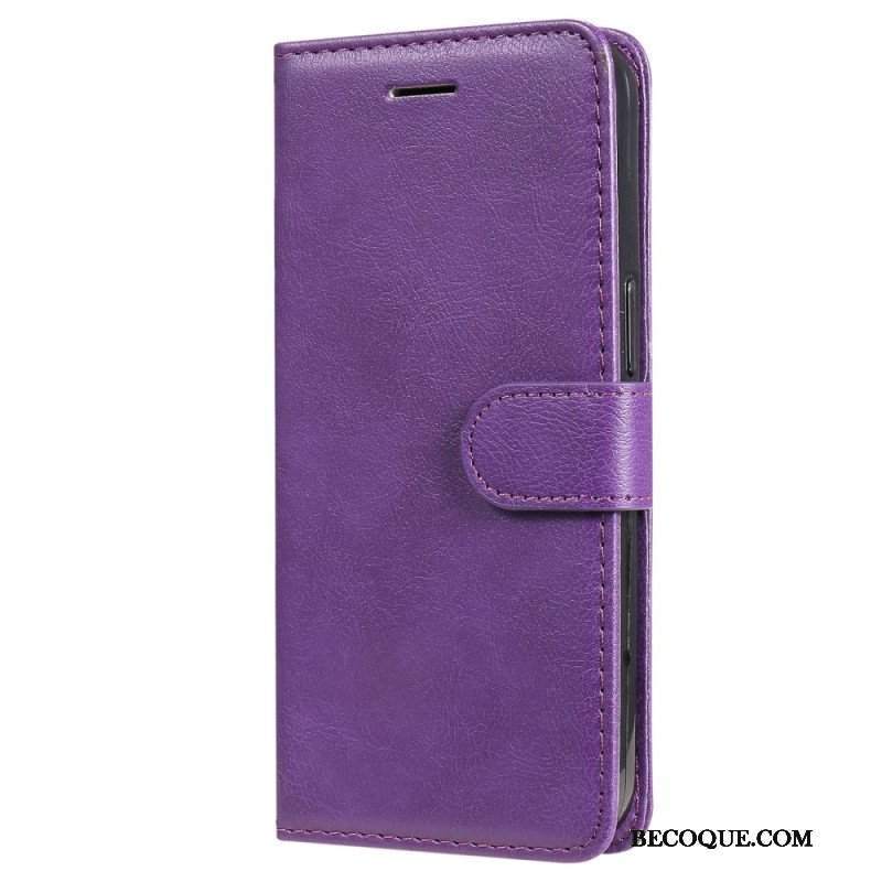 Etui Folio do Samsung Galaxy S23 5G z Łańcuch Zwykły Z Paskiem