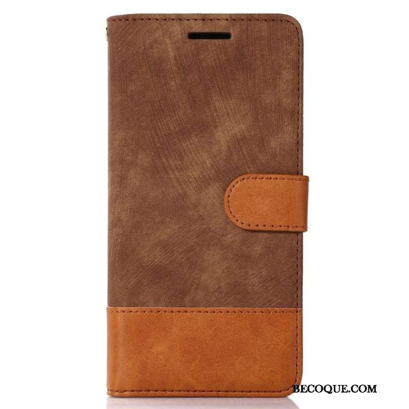 Etui Folio do Samsung Galaxy S23 Plus 5G Dwukolorowy W Dotyku