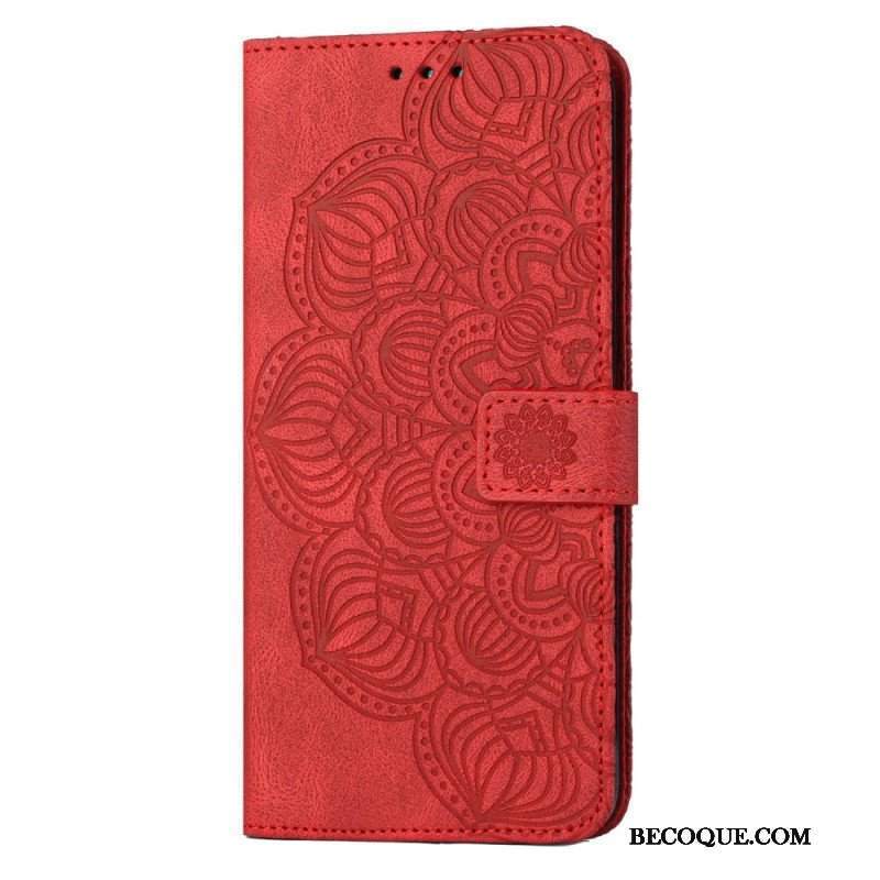 Etui Folio do Samsung Galaxy S23 Plus 5G z Łańcuch Paskowata Mandala