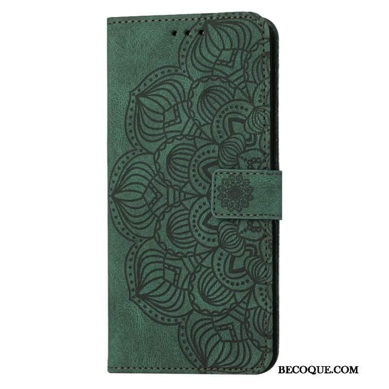 Etui Folio do Samsung Galaxy S23 Plus 5G z Łańcuch Paskowata Mandala