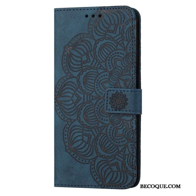 Etui Folio do Samsung Galaxy S23 Plus 5G z Łańcuch Paskowata Mandala