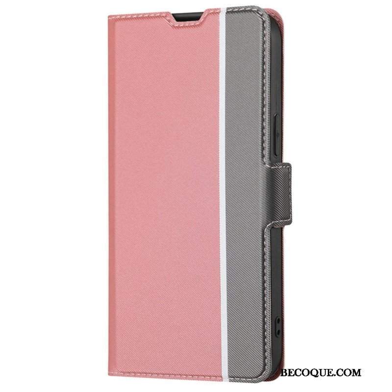 Etui Folio do Samsung Galaxy S23 Ultra 5G Fajny Dwukolorowy