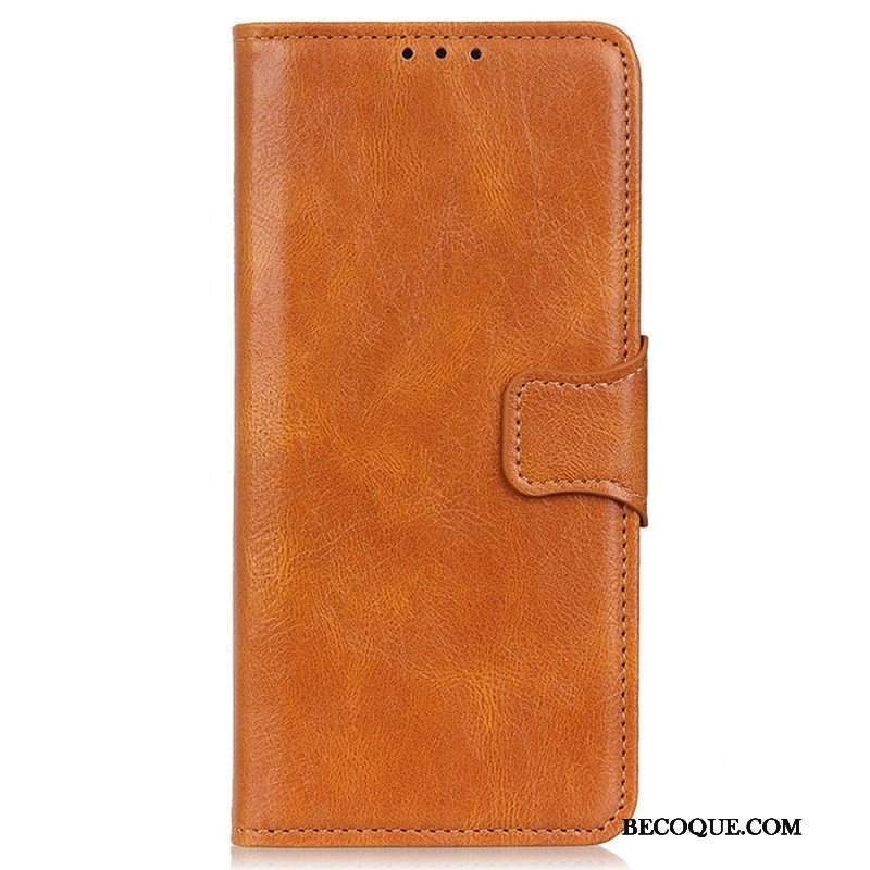 Etui Folio do Samsung Galaxy S23 Ultra 5G Stylowe Skórzane Zapięcie Dwustronne