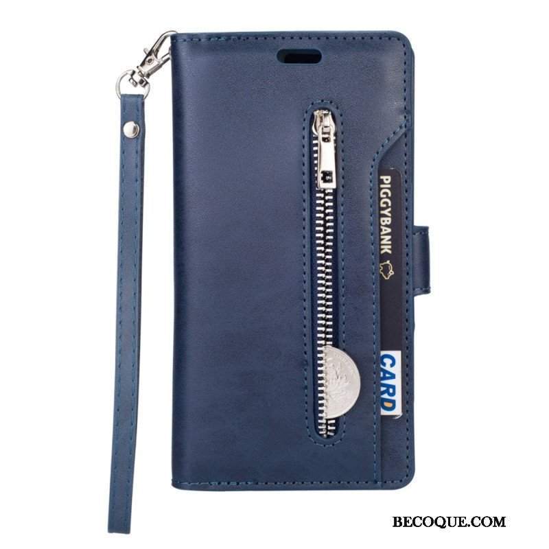 Etui Folio do Samsung Galaxy S23 Ultra 5G Torebka Ze Smyczą