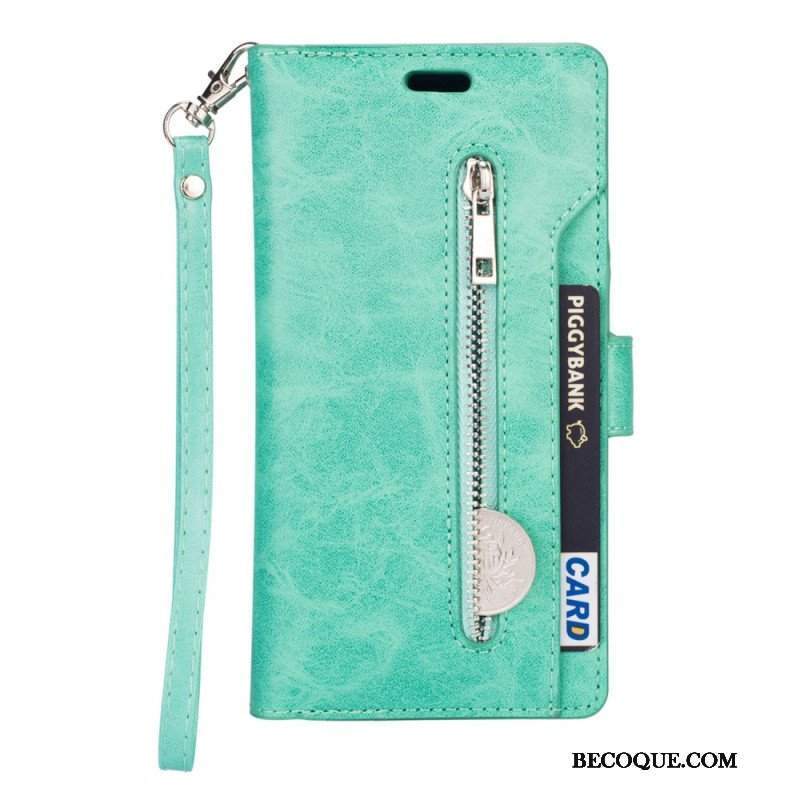 Etui Folio do Samsung Galaxy S23 Ultra 5G Torebka Ze Smyczą