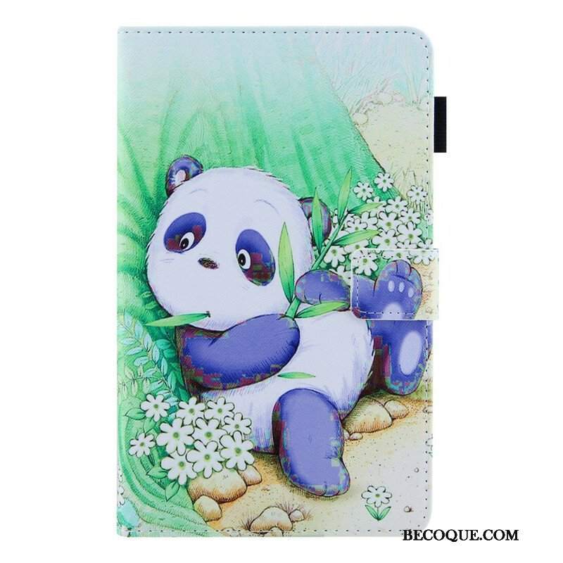 Etui Folio do Samsung Galaxy Tab A7 Lite Słodka Panda