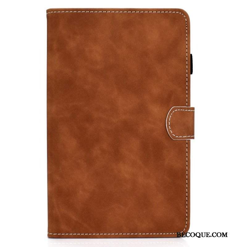 Etui Folio do Samsung Galaxy Tab A8 (2021) Efekt Skóry W Stylu Vintage