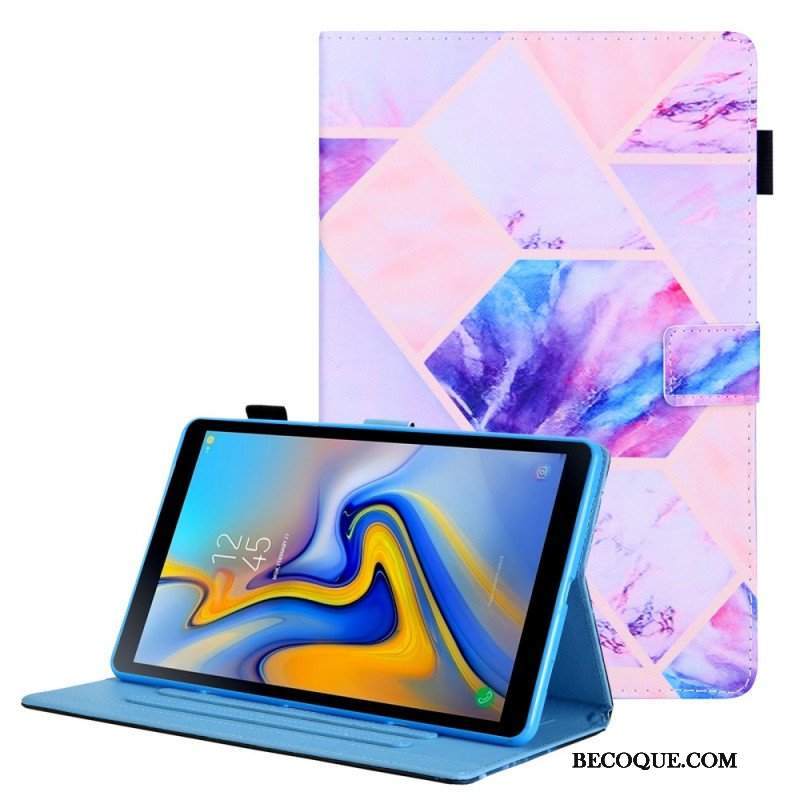 Etui Folio do Samsung Galaxy Tab A8 (2021) Projekt Geometrii Marmuru