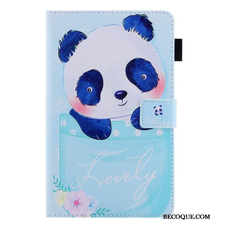 Etui Folio do Samsung Galaxy Tab A8 (2021) Słodka Panda