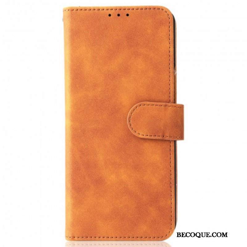 Etui Folio do Samsung Galaxy Z Fold 3 5G Dotyk Skóry