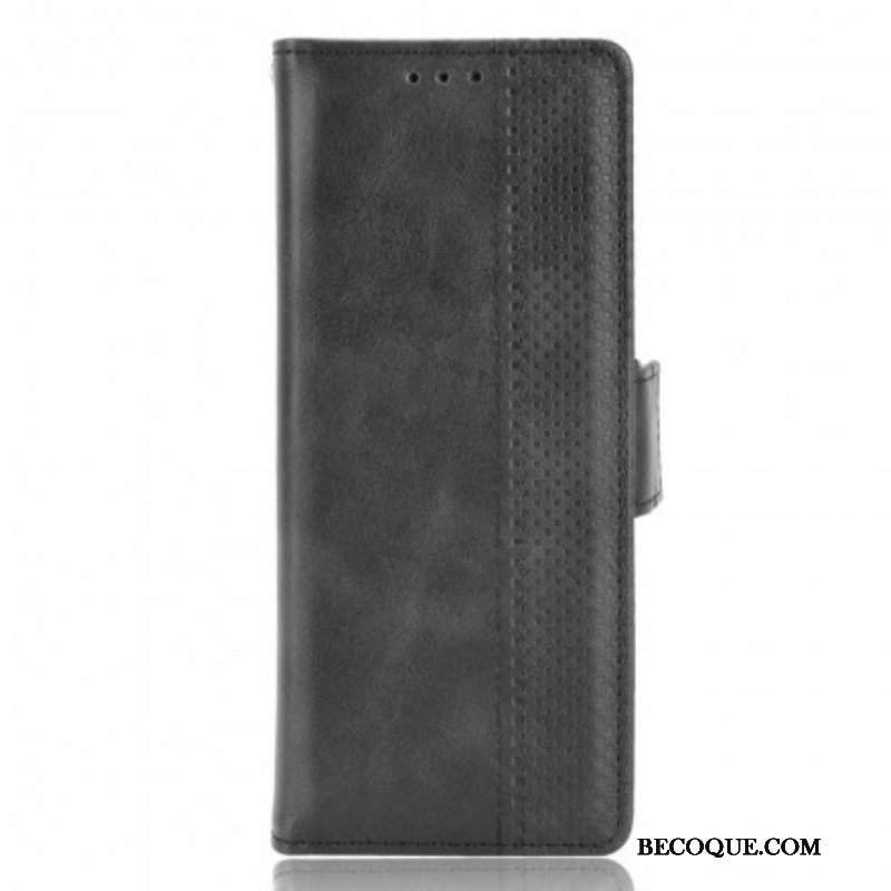 Etui Folio do Samsung Galaxy Z Fold 3 5G Stylizowany Efekt Skóry