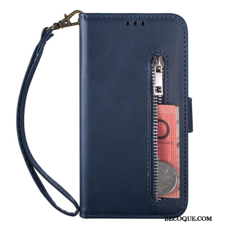 Etui Folio do Samsung Galaxy Z Fold 4 z Łańcuch Glamour Na Ramiączkach