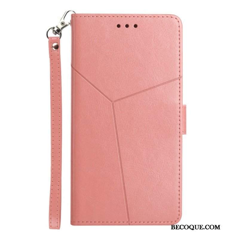 Etui Folio do Sony Xperia 1 IV z Łańcuch Wzór W Paski Y